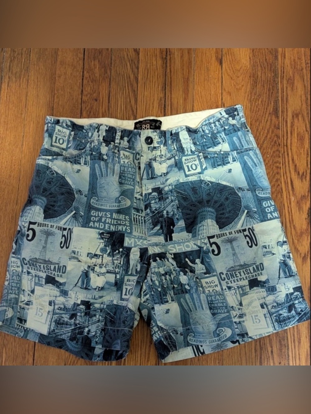 Double RL Ralph Lauren Photo Collage Shorts